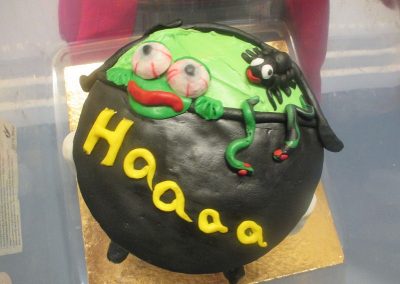 Halloween cake made by Mrs Brown