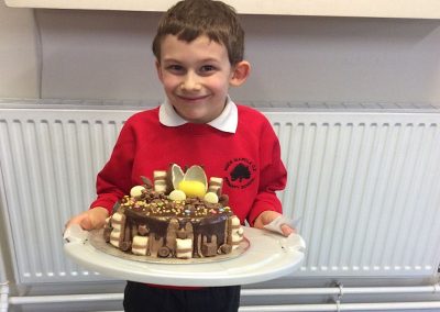 Kinder cake made by Mrs Lewis