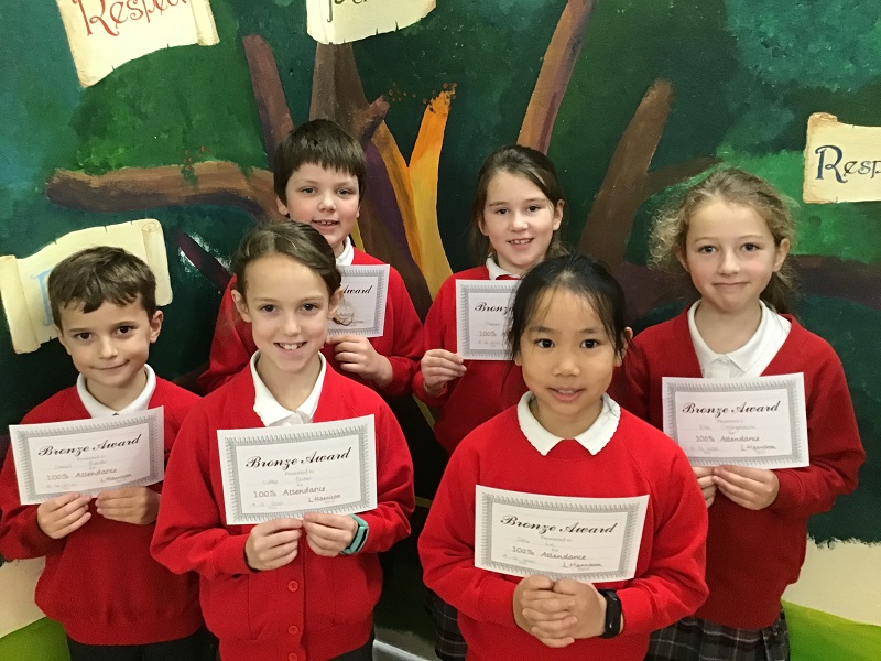 Autumn Term 100% Attendance