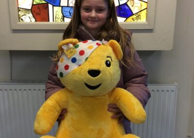 Large Pudsey raffle winner