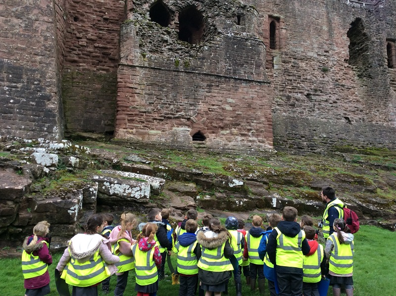 Class 2 at Goodrich Castle